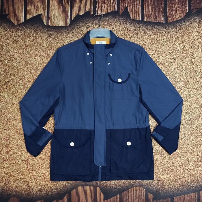 Jaket Parka Simple Biru BASIC HOUSE