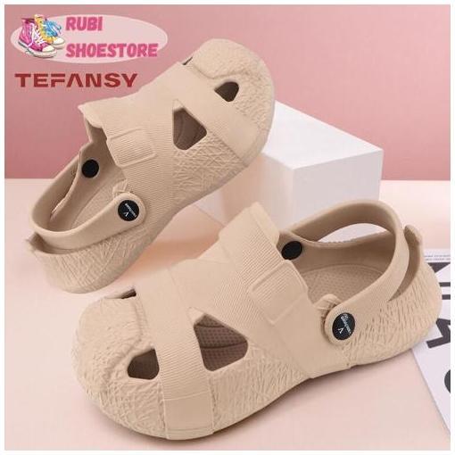Tefansy Sandal Sepatu Jelly Cewek Wanita Dewasa Sandal Korea Sandal Fuji Wanita Tinggi [Rubi Shoesto