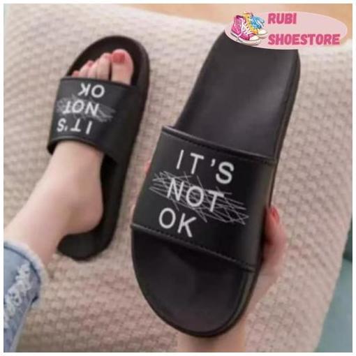 SANDAL SELOP WANITA P092 [Rubi Shoestore]