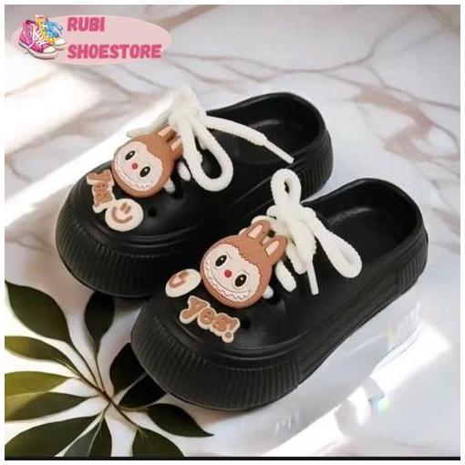 Sandal selop anak perempua motif labubu sandal viral sandal terbaru [Rubi Shoestore]
