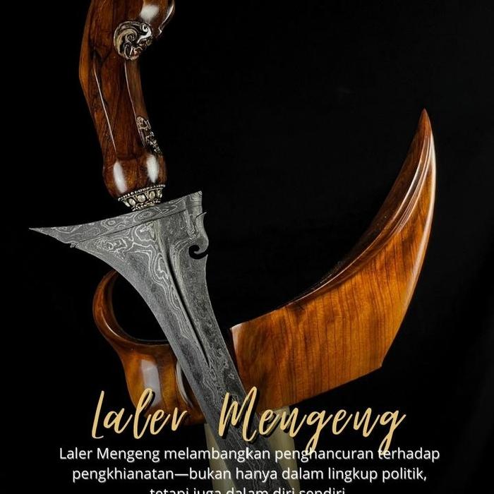 Keris Laler Mengeng Pamor Wahyu Tumurun Tuban Era Mataram