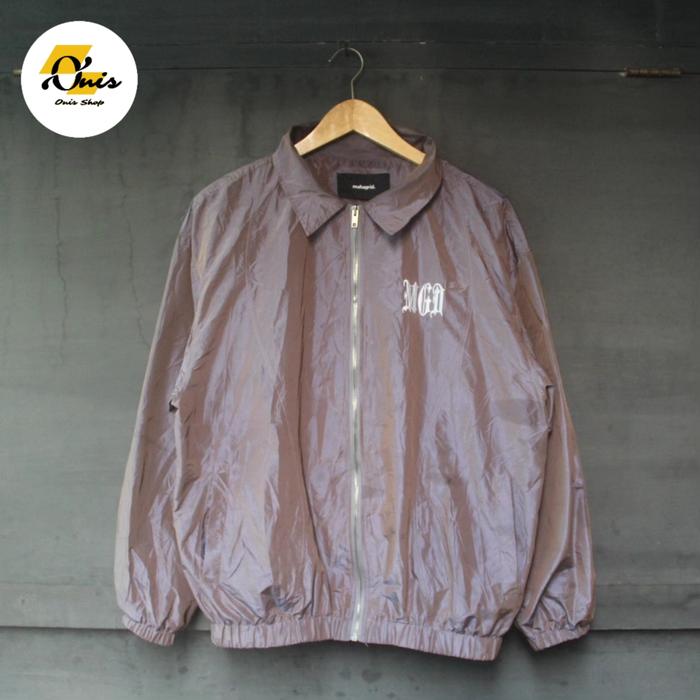 Jaket Casual Pria Mahagrid Iridescent Zip Up - Size setara L-XL