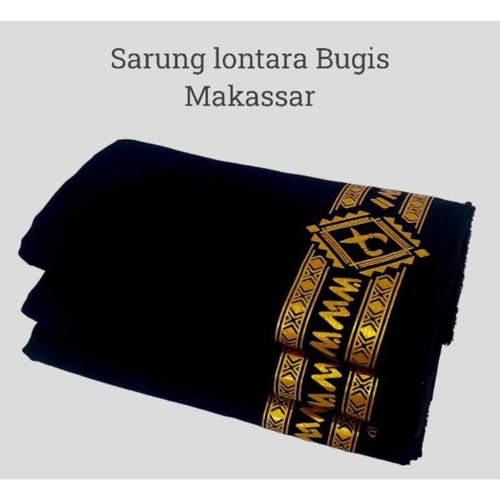Sarung Hitam Lontara Bugis Makassar By Alhanan