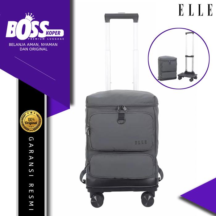 Tas ransel roda/backpack trolly ELLE tas koper roda bisa di lepas pasang original