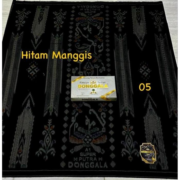 Sarung Donggala Putra Hitam Manggis Original 100%