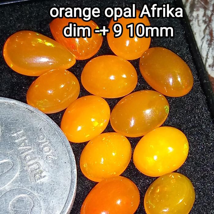 batu fire opal /batu kalimaya afrika/batu orange opal /batu akik