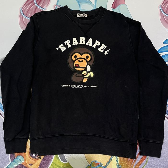 stabape crewneck bape aape bukan uniqlo tnf patagonia carhartt