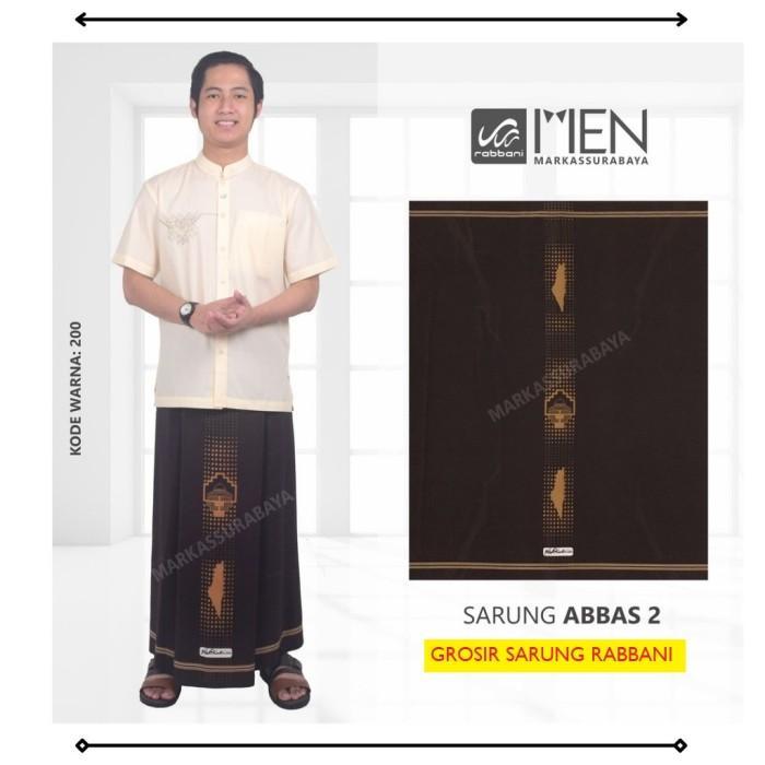 Rabbani Sarung Palestina Abbas 2 Coklat Tua Motif Palestine Terbaru High Quality