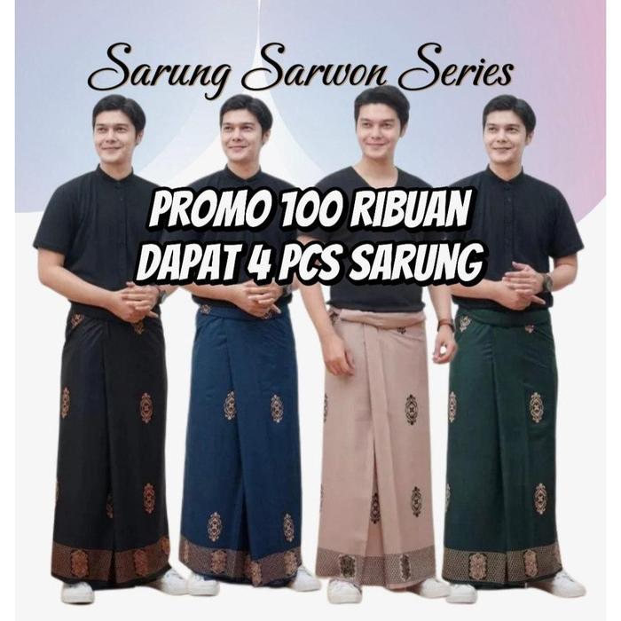 Sarung Batik Sarwon 100Ribuan Dapat 4Pcs