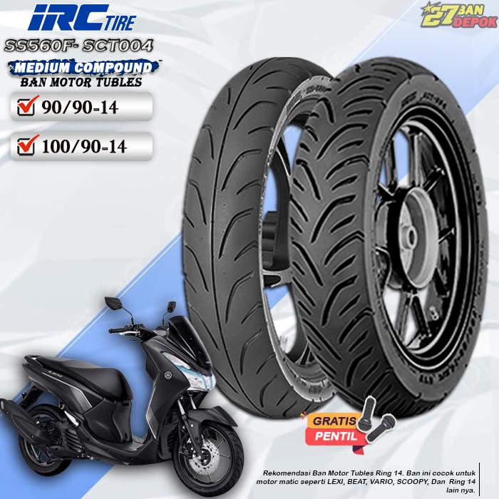 [SATUAN] Ban Motor Lexi IRC SS560F SCT004 Ring 14 Tubles Ban Motor Tubeless Beat Vario Lexi Ring 14