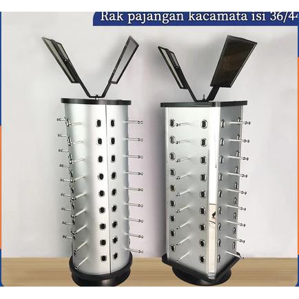 Rak Pajangan Kacamata / Rak Kacamata Isi 44 Pcs Kotak Putar / Display Kacamata