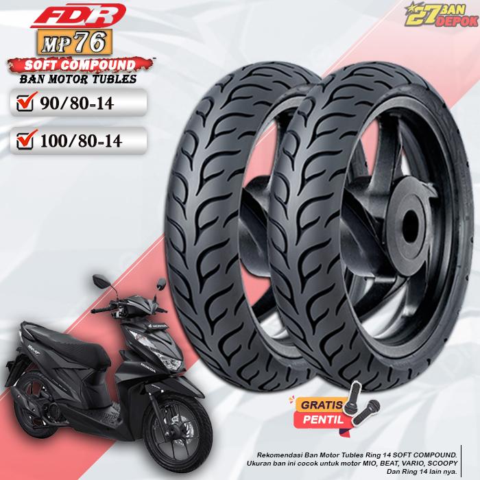 [SATUAN] Ban Motor Beat FDR MP76 Ring 14 Tubles Ban Motor Tubeless Mio Beat Vario Ring 14 Tubles