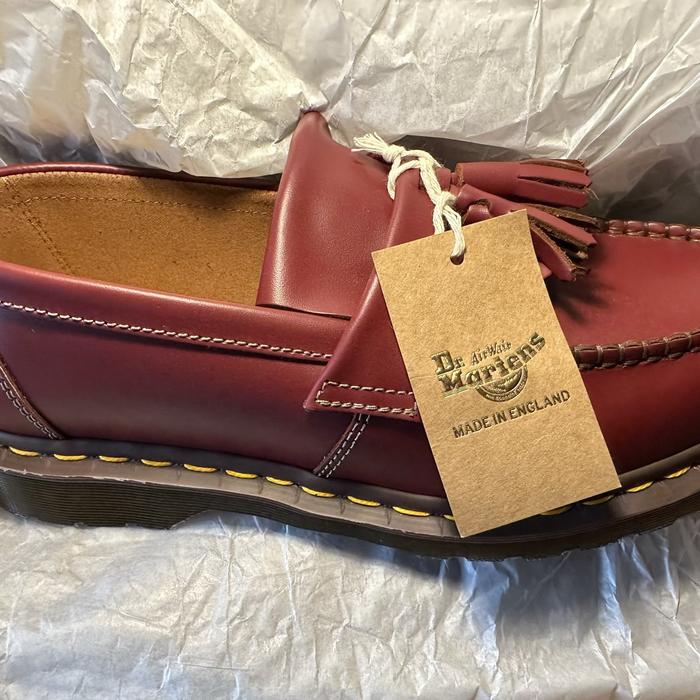 Dr. Martens Adrian Tassel oxblood Made In England 9 uk