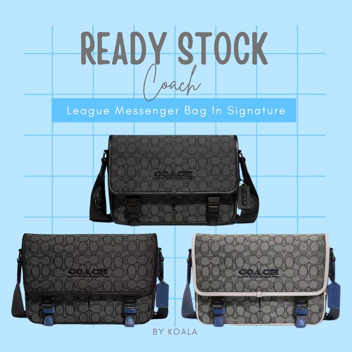 Tas Coach League Messenger Bag In Signature Pria