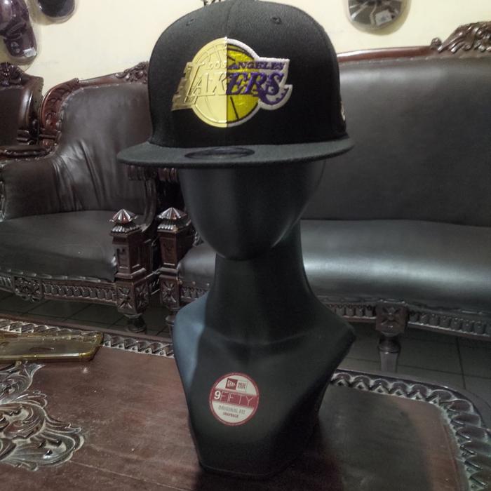 TOPI SNAPBACK LA LAKERS NEW ERA ORIGINAL BESI DAN BORDIR