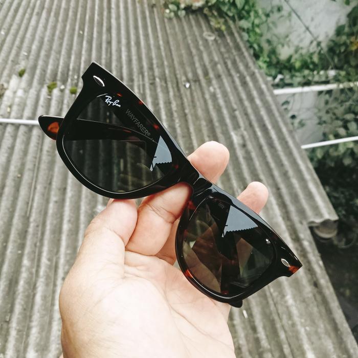 rayban wayfarer tertoise lensa G15 size 50[]22 ces orjinal