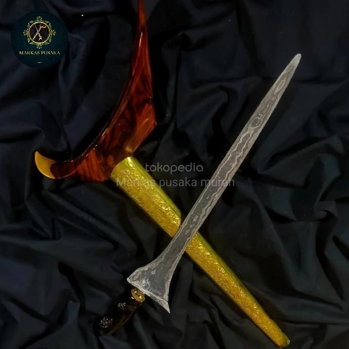 Keris Tilam Upih Pamor Wongkon Isen Tangguh Mataram Sepuh Original