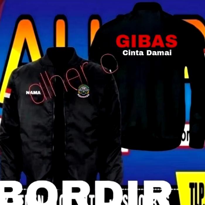 Jaket bordir Gibas cinta Damai jaket Gibas cinta Damai jaket bomber GIBAS cinta Damai jaket seragam