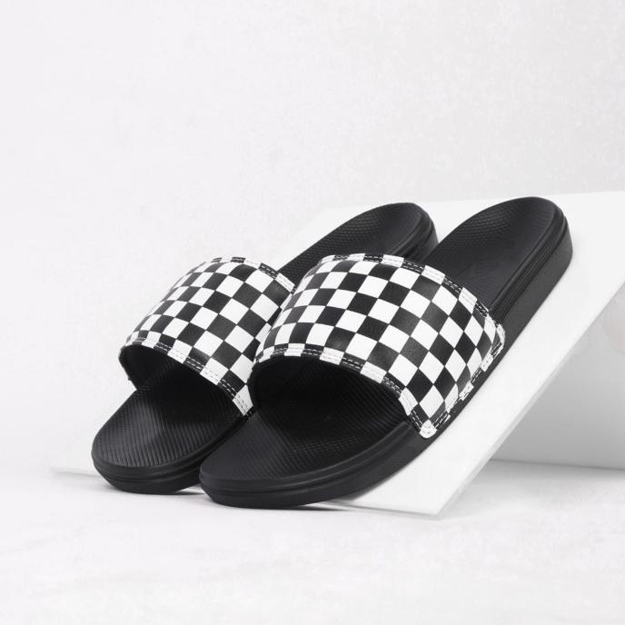 Sandal Vans Slide On Slipper Checkerboard Black Original