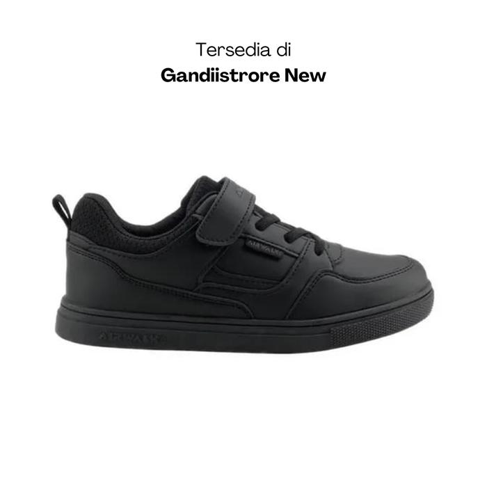 Sepatu Sekolah Anak Airwalk Brie JR AIWF240416M Mono All Black Kids