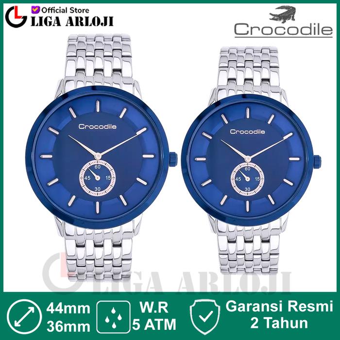 Crocodile CF-024F11C CM-024F11C Jam Tangan Couple Analog Original CM024 CF024