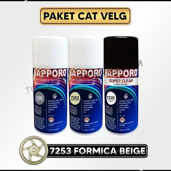 Paket Cat Velg Formica Beige Sapporo