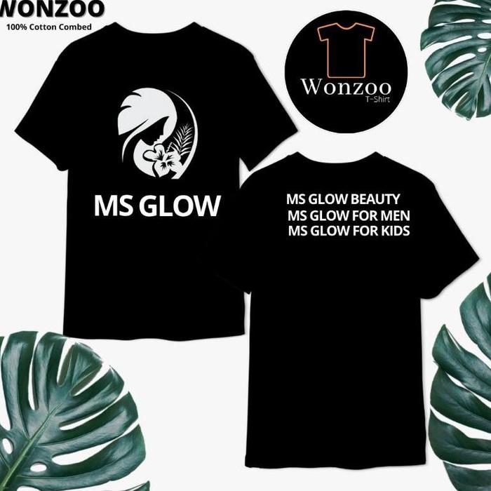 READY KAOS MS GLOW BEAUTY FOR KIDS FOR MEN BAJU TSHIRT MS GLOW PREMIUM (BAYAR DITEMPAT)