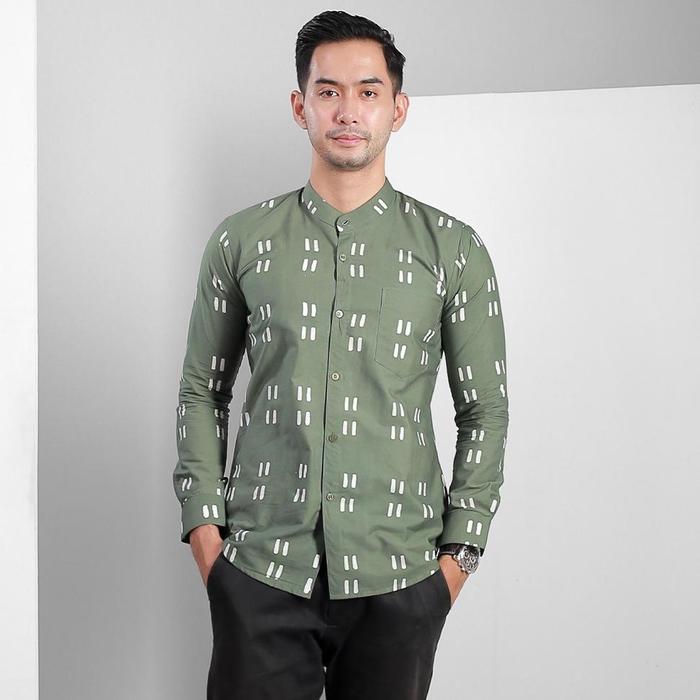 NEW Bameswara Kemeja Pria Shanghai Bhumi Sage Raya