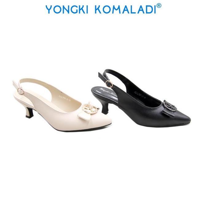 [ ORIGINAL ] YONGKI KOMALADI HEELS OL-YSL7059-23 LADIES Merah Hitam Wanita Sandal Flat