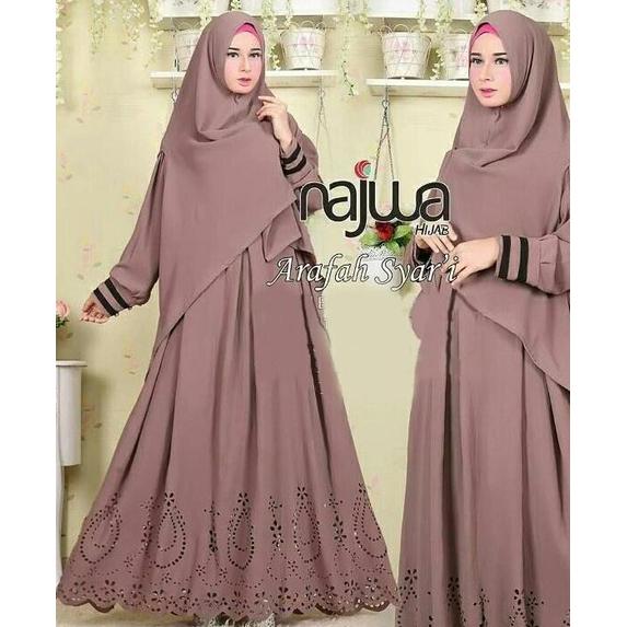 ORIGINAL VV.Collection Gamis Syarii Najwa Bahan Full Jersey Premium Fit to XL / Dress Muslimah / Tun