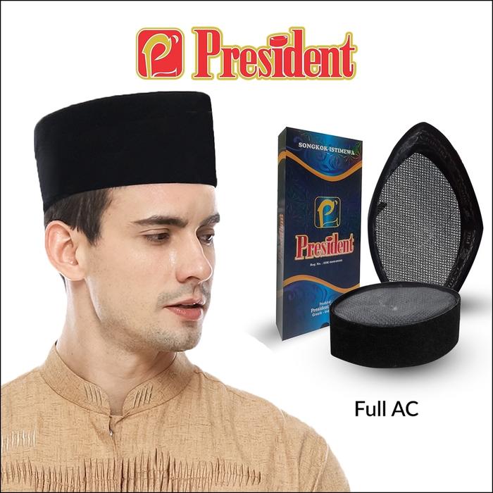 Peci Full AC President Asli / Songkok President Full AC