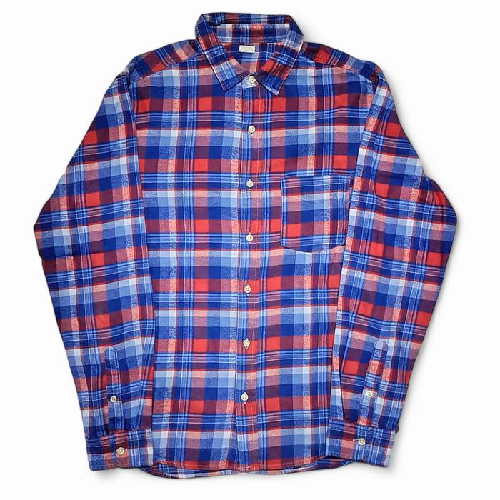 Kemeja Flannel GU Lengan Panjang Bekas | Lapak Lawas Yk