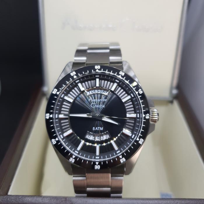 ALEXANDRE CHRISTIE AC6678ME DAY DATE / jam tangan alexandre christie ac6678me tanggal hari ( PRIA )