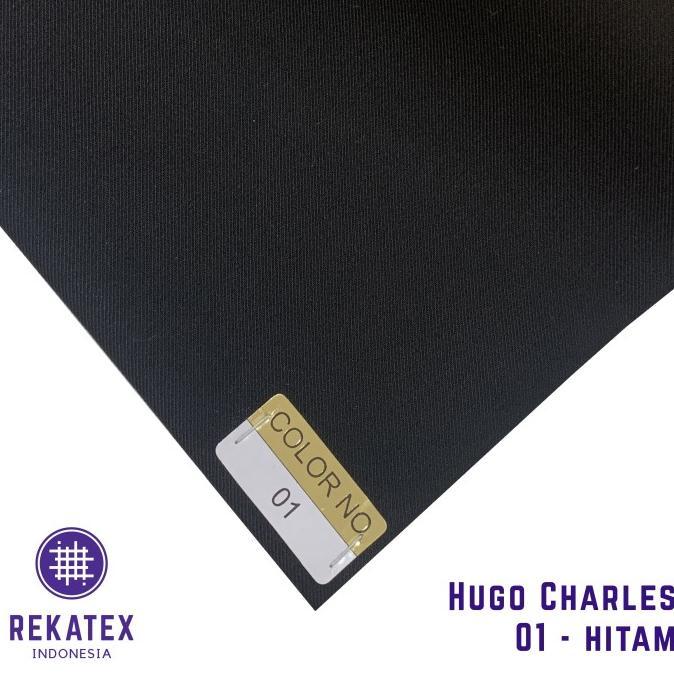 Hugo Charles | Kain Bahan Hitam - Jas/Celana| Semi Wool