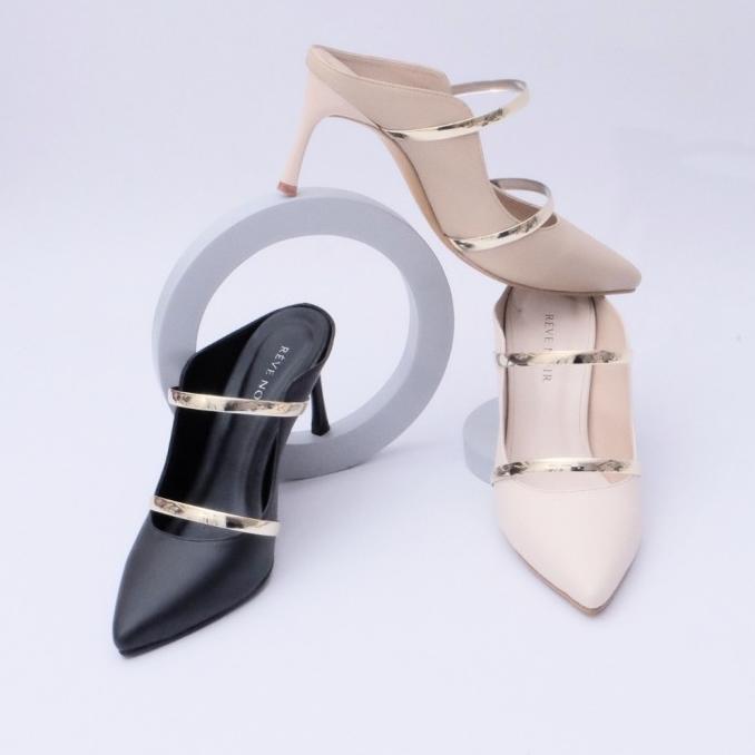 REVE NOIR Quence Sepatu Wanita Heels Hak 7 cm