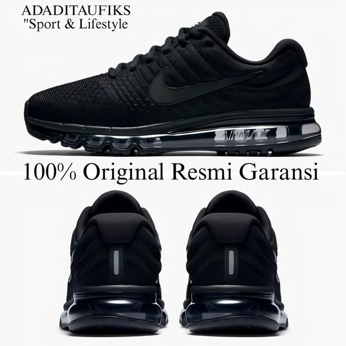 Sepatu Sneakers Nike Air Max 2017 Black Original 849599 004