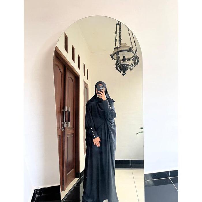 ORIGINAL HUMAIRA STORIES Khumaira Kaftan Set Pashmina Jumbo Bahan Crinkle Airflow Nyaman Adem Gamis 