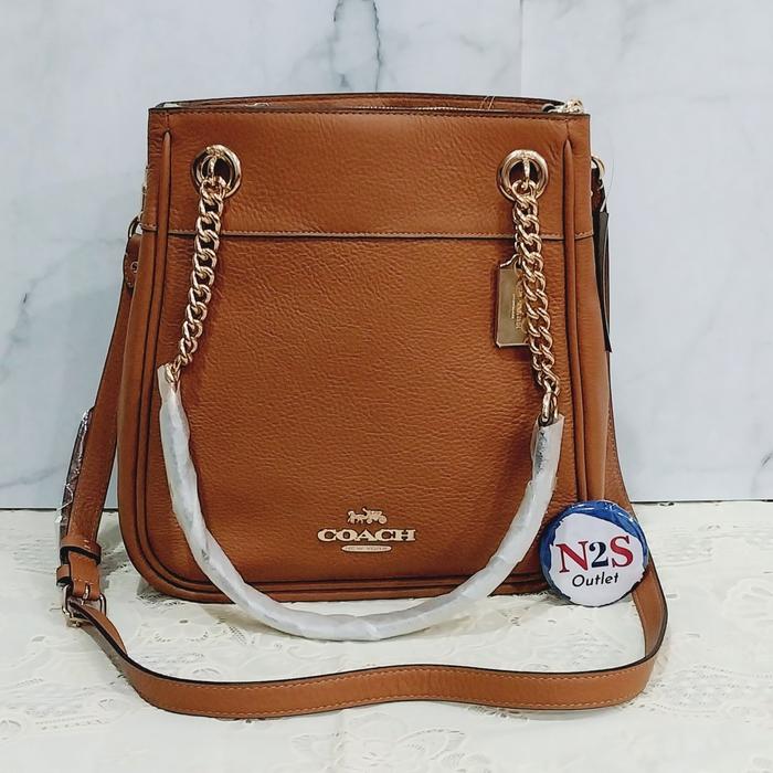 coach tas wanita C 35 cammie chain bucket original penny (brown)