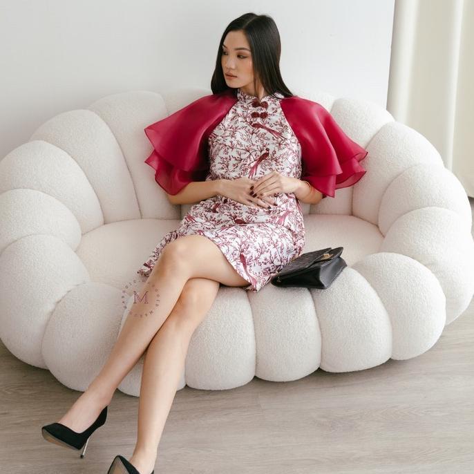 Maroo – Mayleen Qipao Cheongsam Dress/Dress Imlek/Qipao/Cheongsam