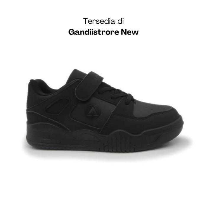 Sepatu Sekolah Anak Airwalk Bona JR AIWCX240722M Mono All Black Kids