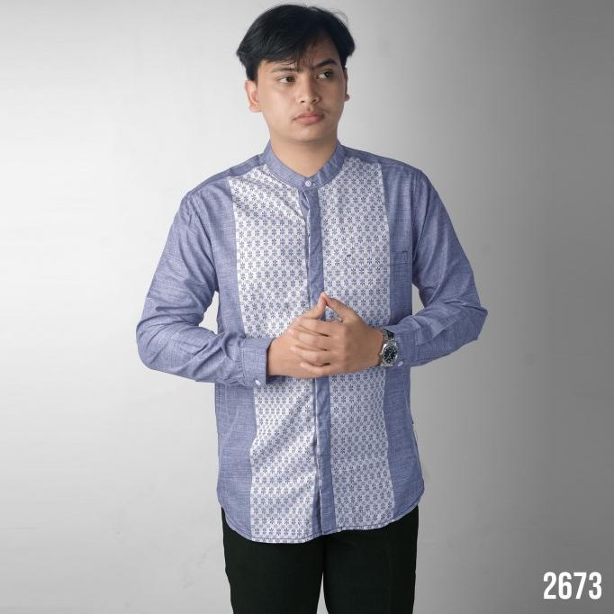 Baju Koko kurta pria Pakistan list batik premium