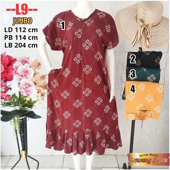 Daster Batik Lawang Sewu Resleting Depan Busui Menyusui Termurah L9