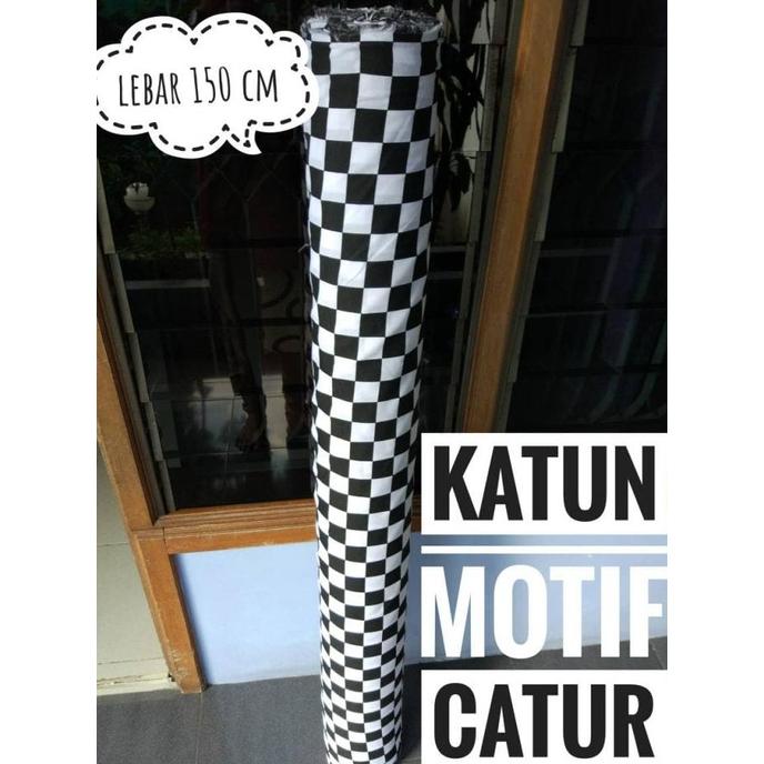 Kain Kotak Catur / Kain Kotak Bali / Bahan Katun