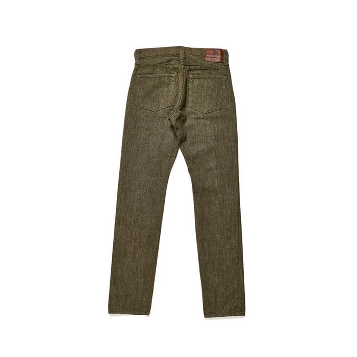 Pure Blue Japan OL-14oz-013 Olive Sulphur Dyed Jeans