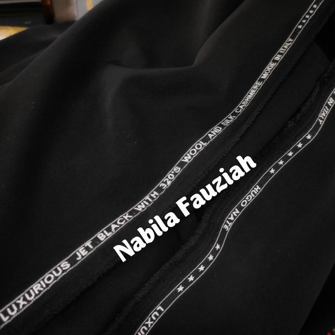 Kain Jet Black Import _ Bahan Celana/Jas _ Kain Bahan Jet Black