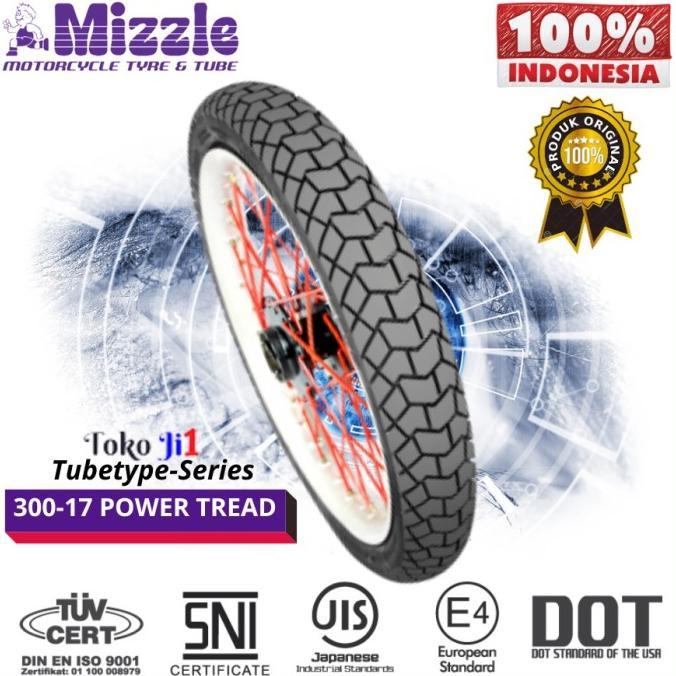 Ban Luar Mizzle Power Tread 275-17 300-17 Tubetype Ring 17 100%