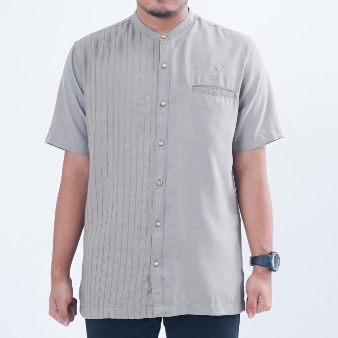 Abiyu Baju Koko Muslim Pria Dewasa Kemeja Koko Kemko Lengan Pendek