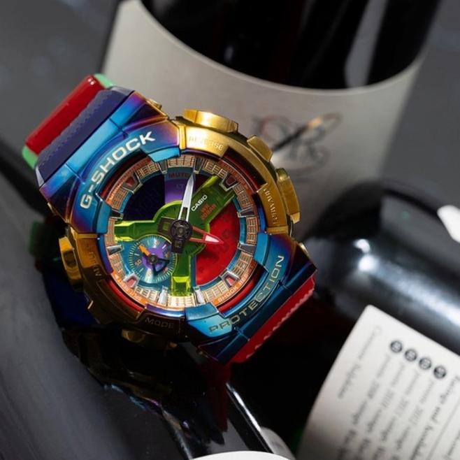 Parsel Ramadan Terbaru Jam Tangan G-Shock / Gshock Gm-110Rb Rainbow Ready Temurah Terlaris