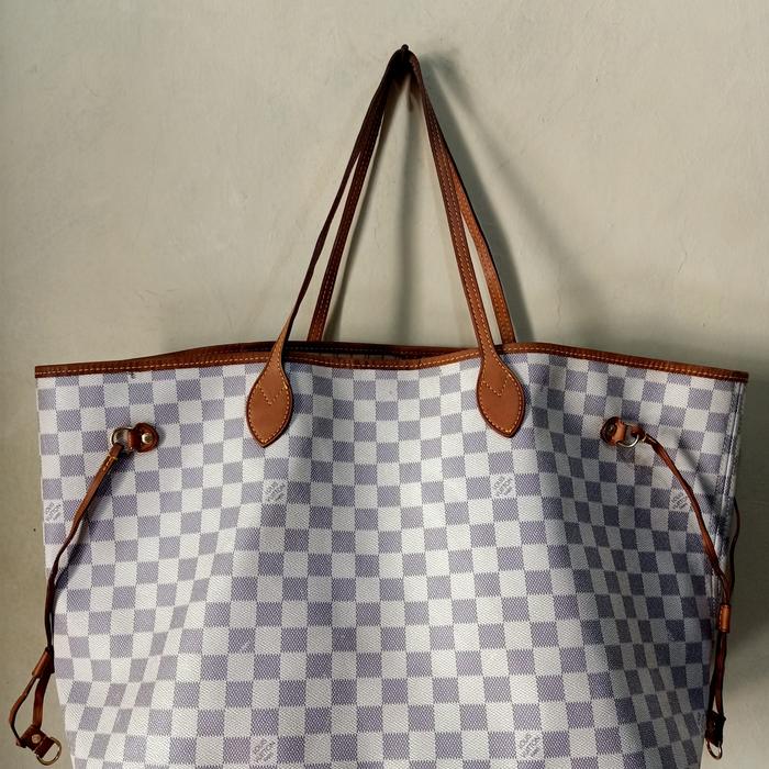 Preloved LV Neverfull Azure GM 2015