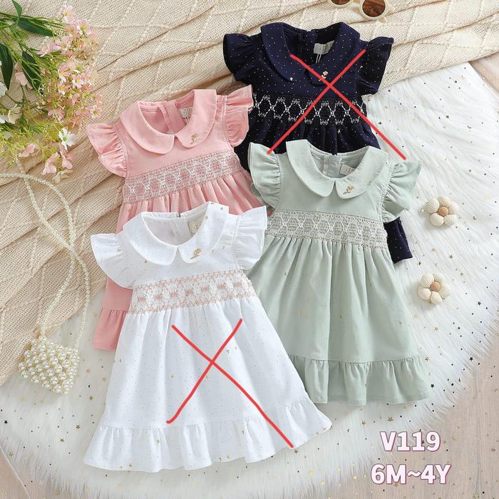 Dress Baby Butterfly Anak Batita/Dress Jumper Anak Perempuan/Smoke Dres Fashion Anak Perempuan/Dress